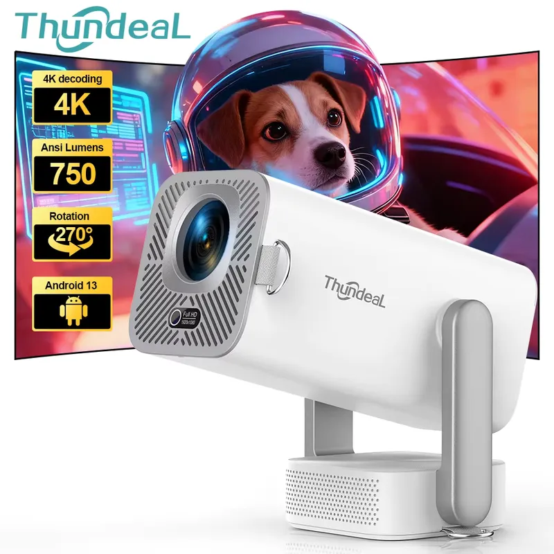 ThundeaL TD80 Pro 4K Mini Projetor Android – Full HD 1080p