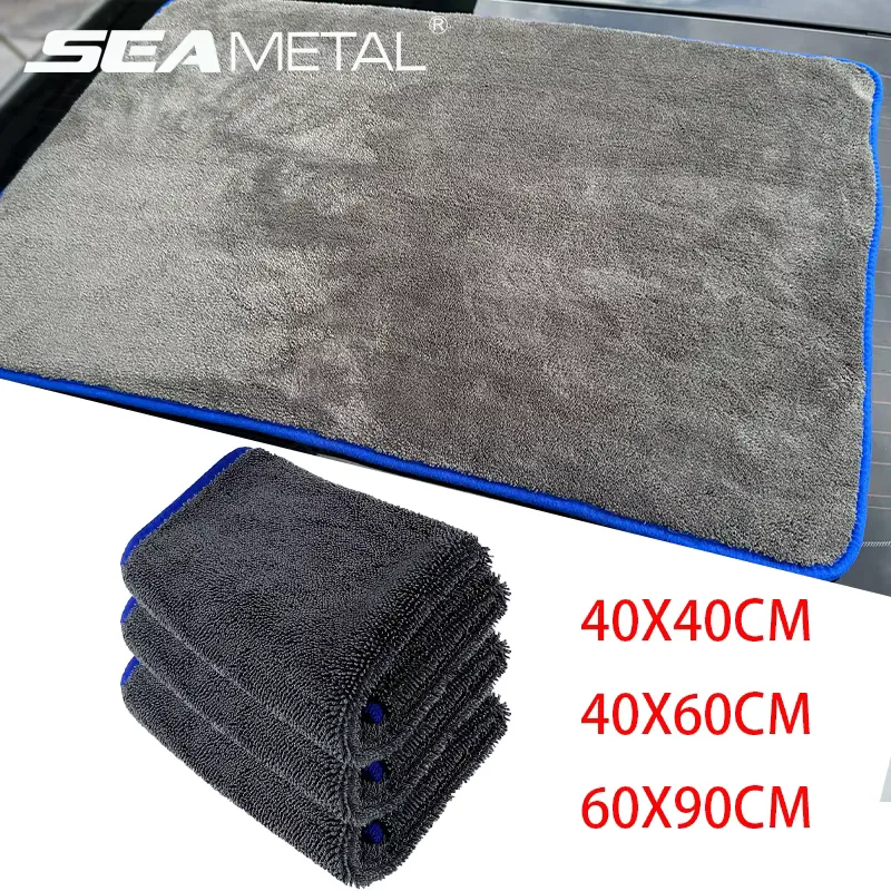 SEAMETAL Toalha de Microfibra Torcida para Carro