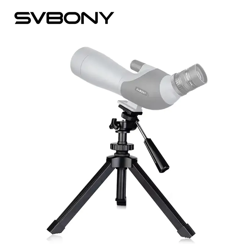 SVBONY Tripé de Mesa Ajustável para Binóculos e Telescópios