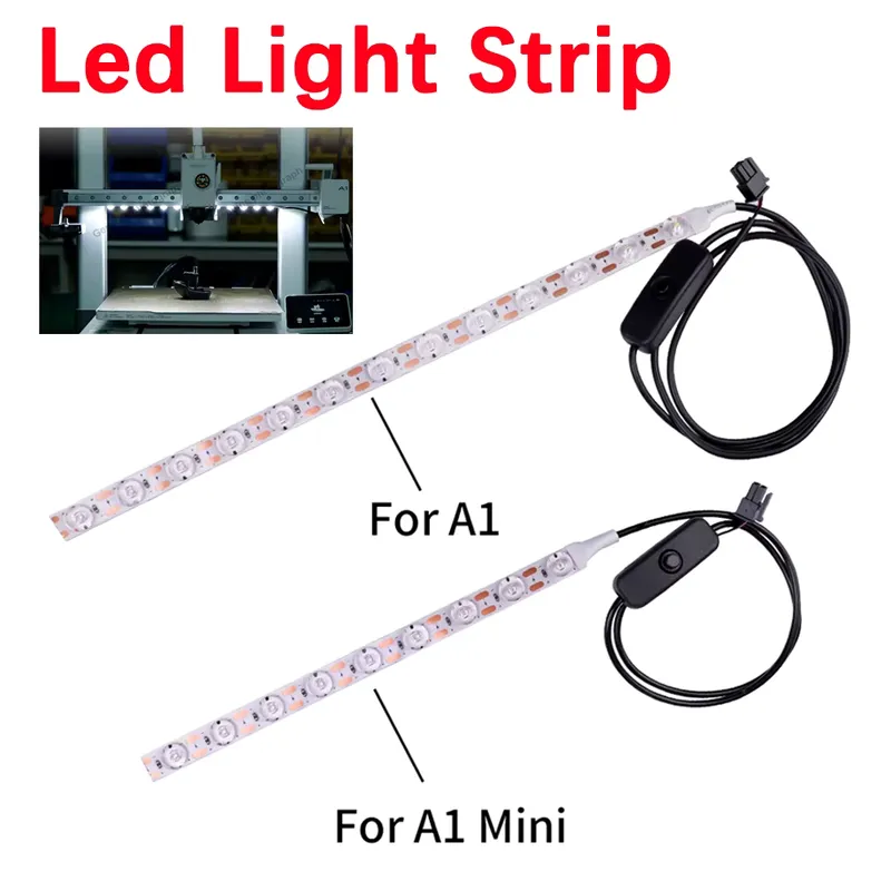 TWO TREES Tira de Luz LED 24V para BambuLab A1/A1 Mini – Branco Super Brilhante