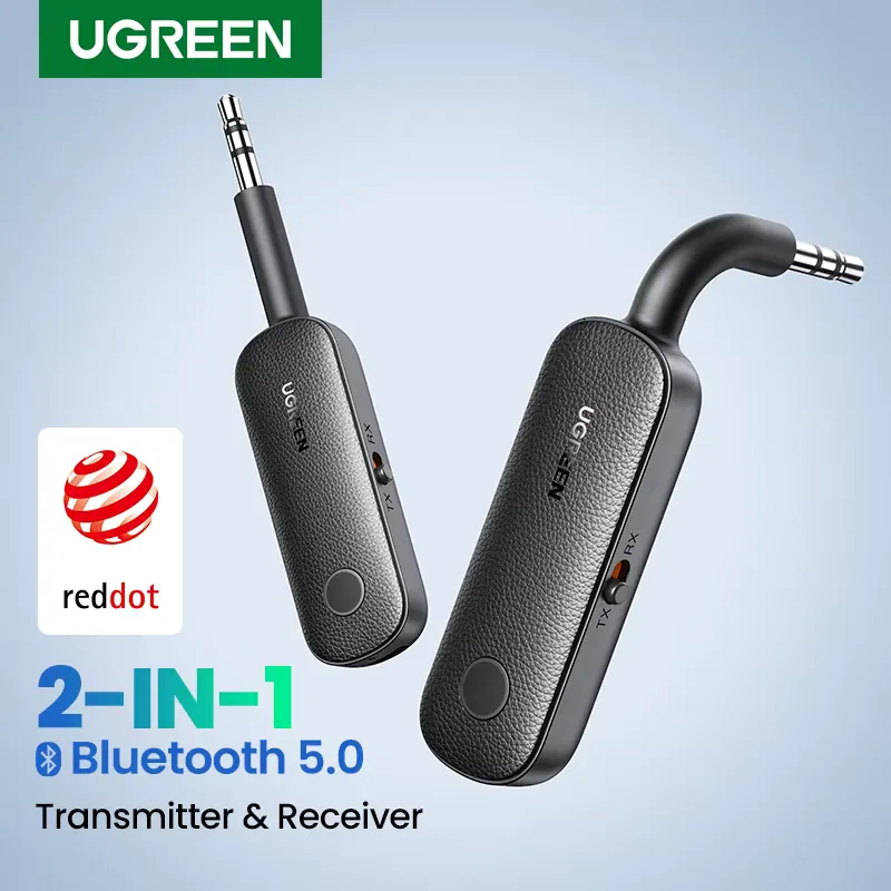 Ugreen Adaptador Bluetooth 2 em 1 Transmissor Receptor 5.0
