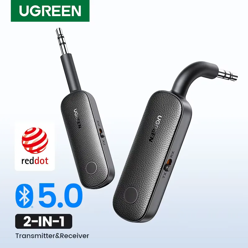 Ugreen Adaptador Bluetooth 5.0 2 em 1 - 3,5mm