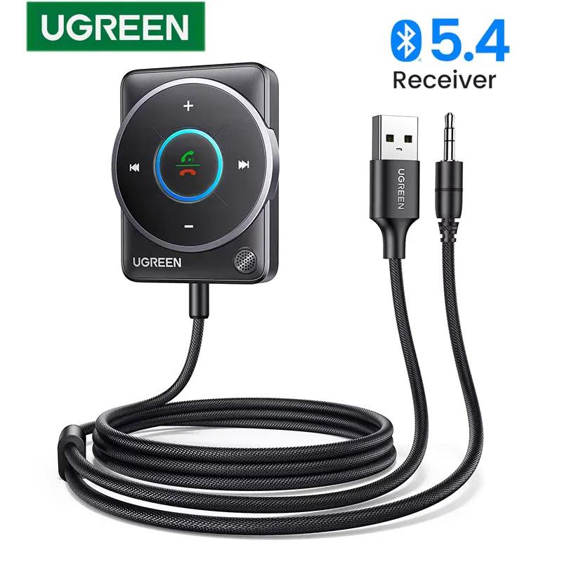 Ugreen Adaptador Bluetooth 5.4 para Carro com Microfone