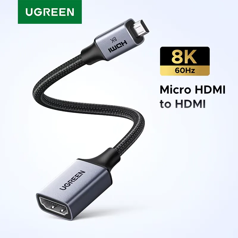 Ugreen Adaptador Micro HDMI para HDMI 4K 60Hz