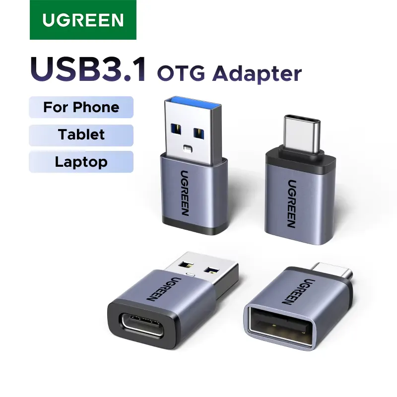 Ugreen Adaptador USB 3.1 para USB-C OTG - Pack 4 Unidades