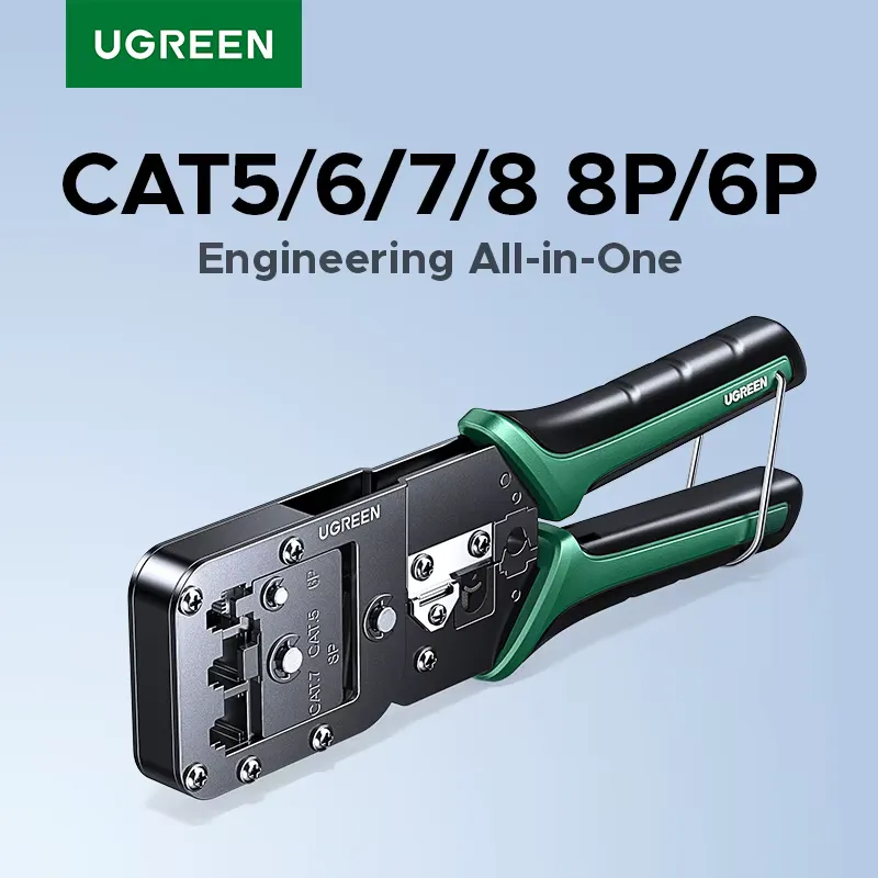 Ugreen Alicate Crimpador RJ45 para Cabo Ethernet Cat5/6/7/8