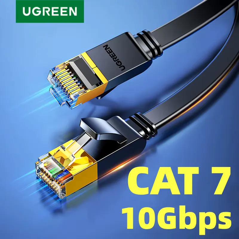 Ugreen Cabo Ethernet Gigabit 10Gbps Flat STP RJ45