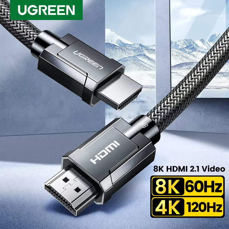 Ugreen Cabo HDMI 2.1 8K 60Hz 48Gbps Ultra Alta Velocidade