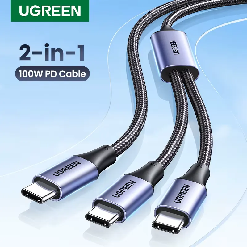 Ugreen Cabo USB-C 100W - Carregamento Rápido 5A