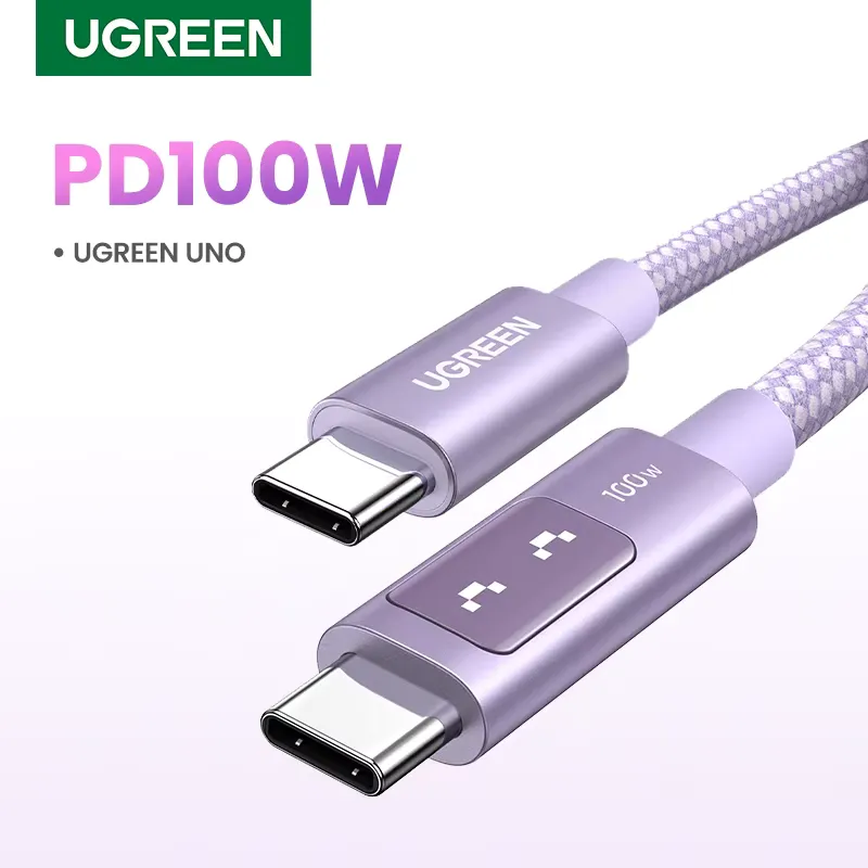 Ugreen Cabo USB-C 100W com Carregamento Rápido PD 3.0