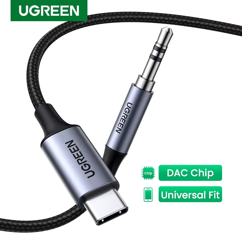 Ugreen Cabo USB-C para 3.5mm Adaptador Auxiliar