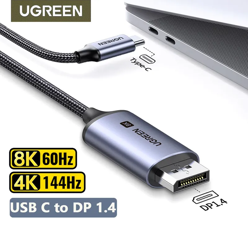 Ugreen Cabo USB-C para DisplayPort 1.4 8K