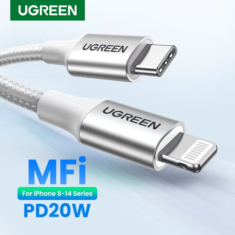 Ugreen Cabo USB-C para Lightning 20/30W - Carregamento Rápido