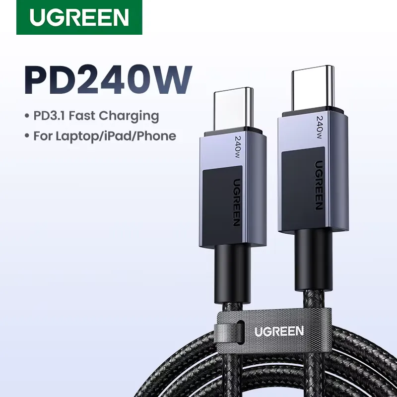 Ugreen Cabo USB C PD 240W - Carregamento Rápido
