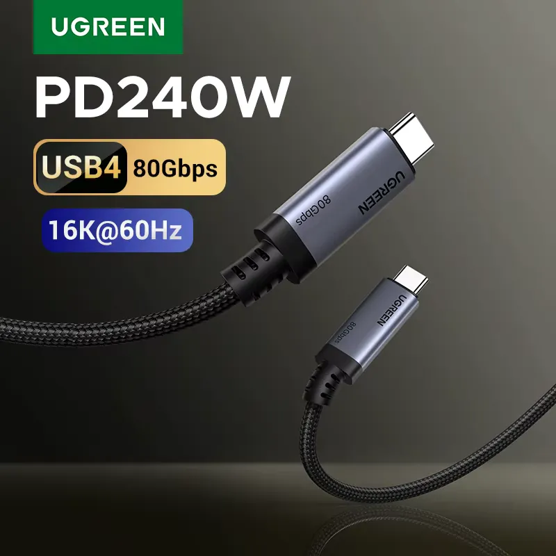 Ugreen Cabo USB-C USB4 240W PD3.1 80Gbps