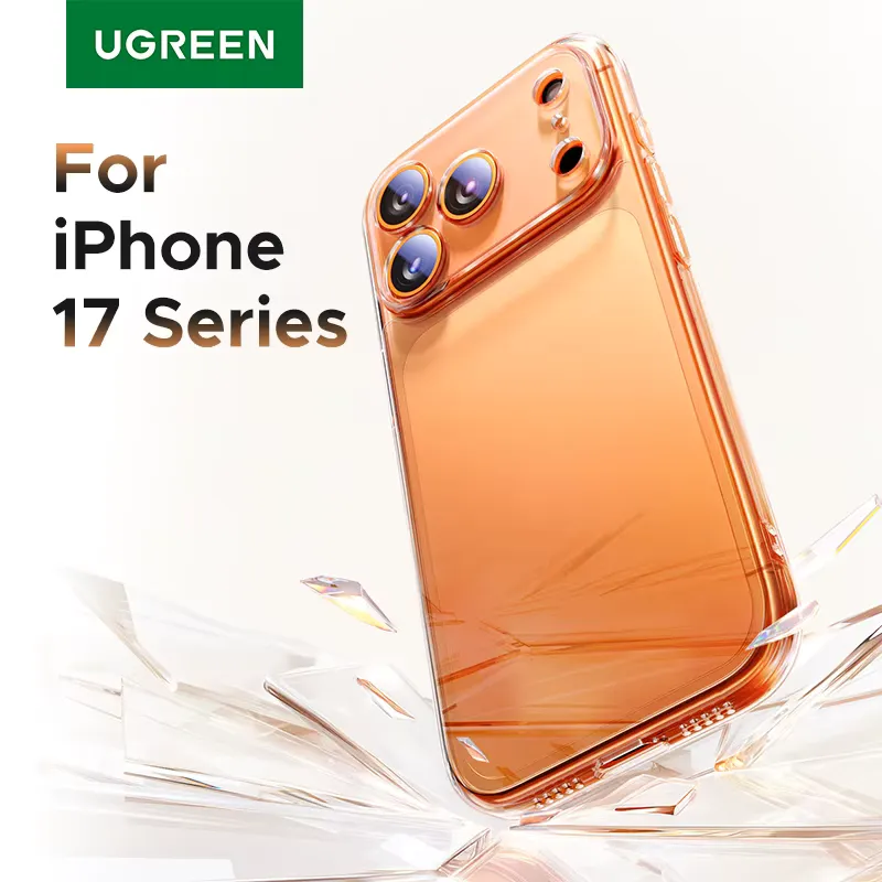 Ugreen Capa iPhone 14 15 16 Pro Transparente à Prova de Choque