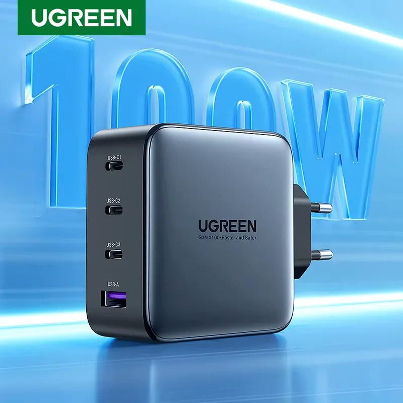 Ugreen Carregador USB 100W GaN - Carregamento Rápido