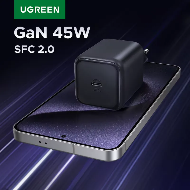Ugreen Carregador Rápido 45W GaN PD 3.0 USB-C