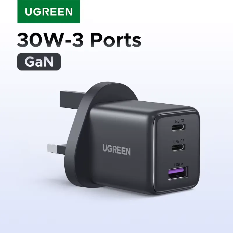 Ugreen Carregador 45W GaN USB-C PD 3.0 para iPhone e Samsung