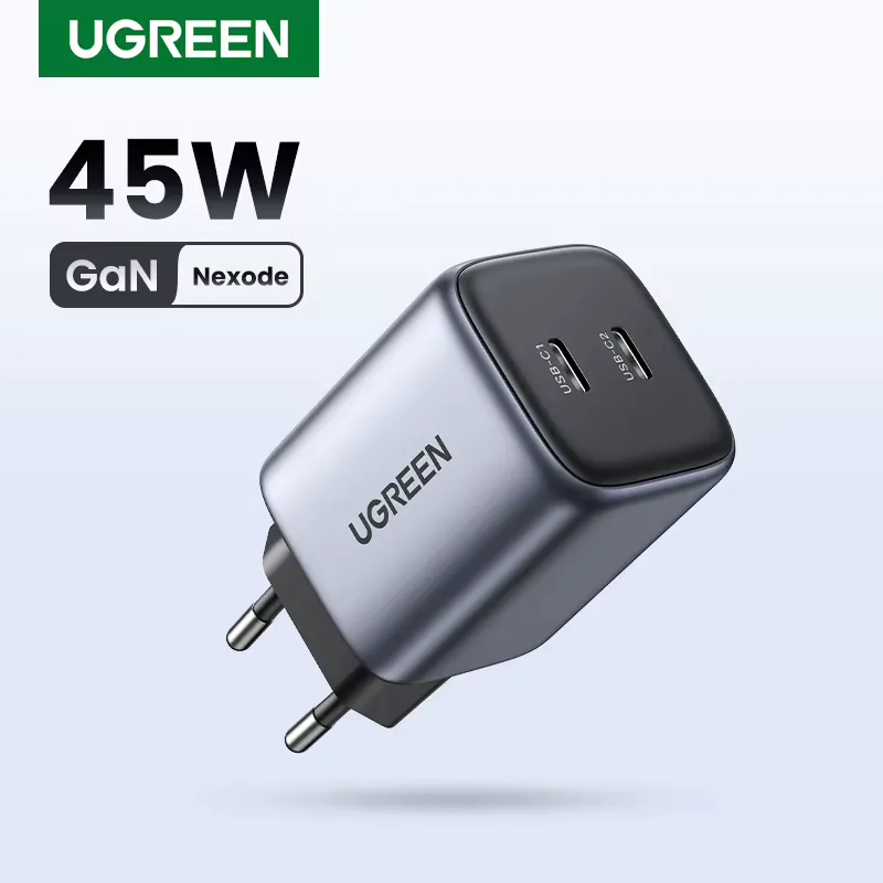 Ugreen Carregador Rápido 45W USB-C PD para iPhone e Android