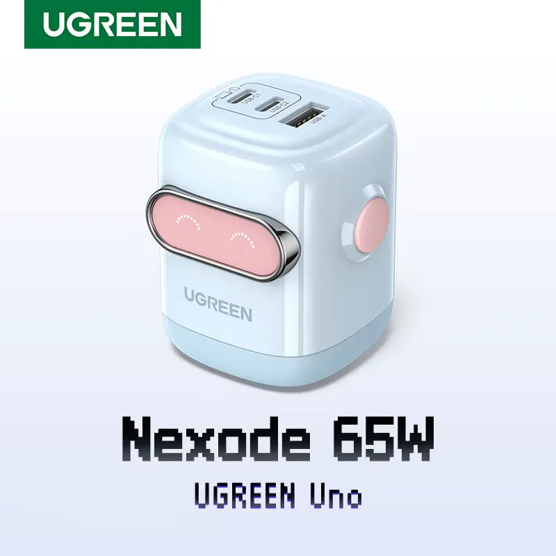 Ugreen Carregador Rápido 65W GaN com Design Robot