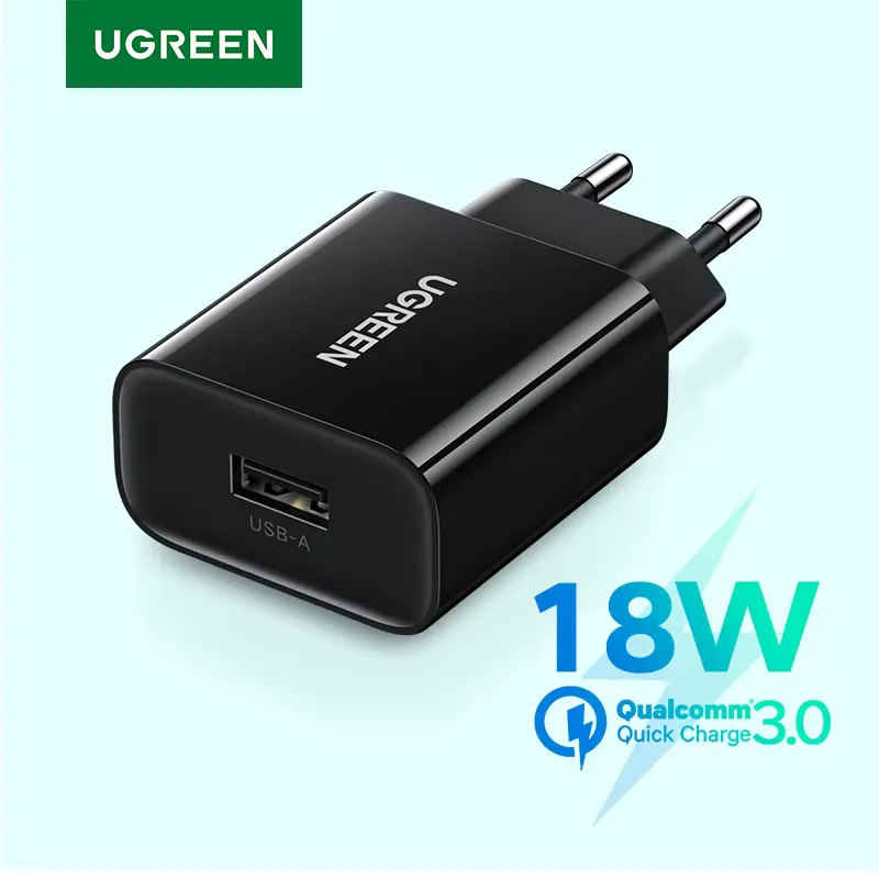 Ugreen Carregador USB 3.0 QC 18W Carga Rápida