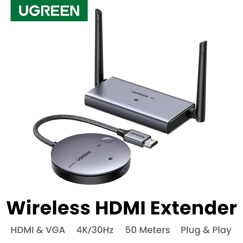 Ugreen Extensor HDMI Sem Fio 50M 4K Transmissor e Receptor