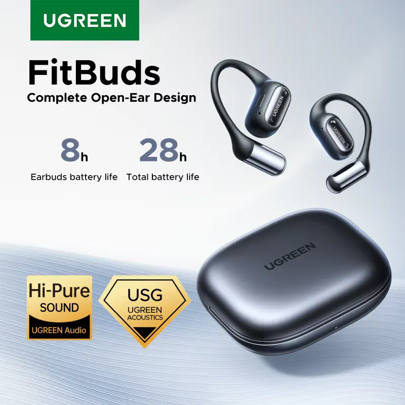 Ugreen FitBuds: Fone de Ouvido Aberto Bluetooth 6.0 TWS