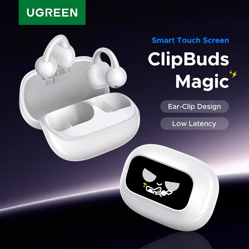 Ugreen Fone de Ouvido TWS Bluetooth com Tela LCD Colorida