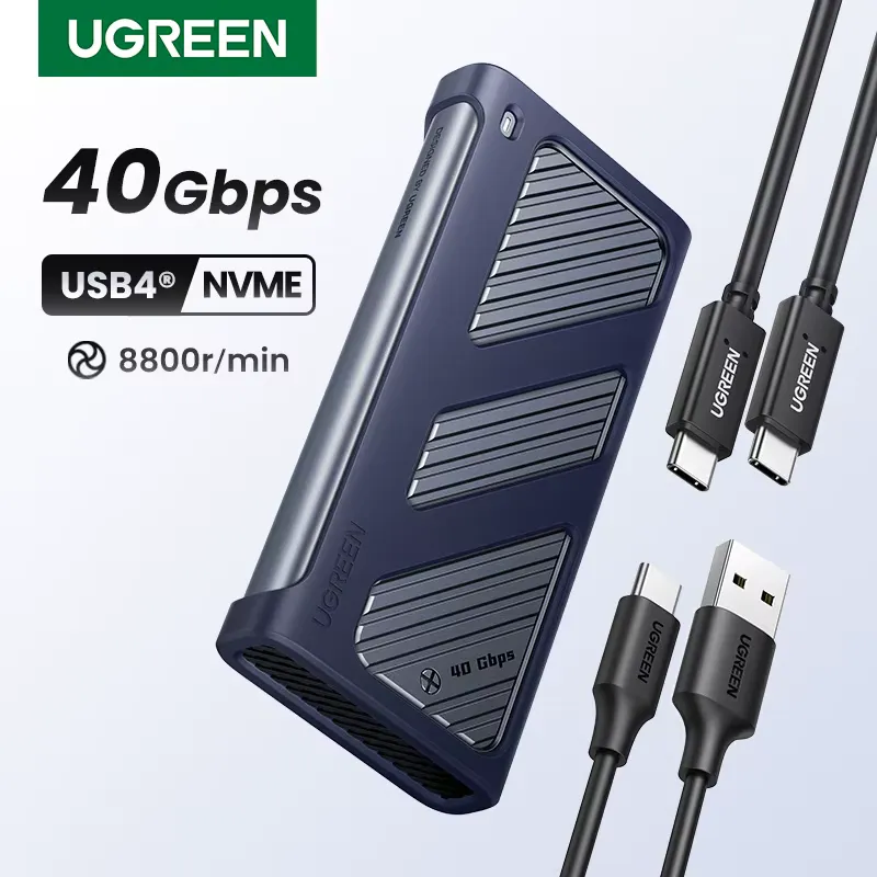 Ugreen Gabinete M.2 NVMe 40 Gbps com Ventilador