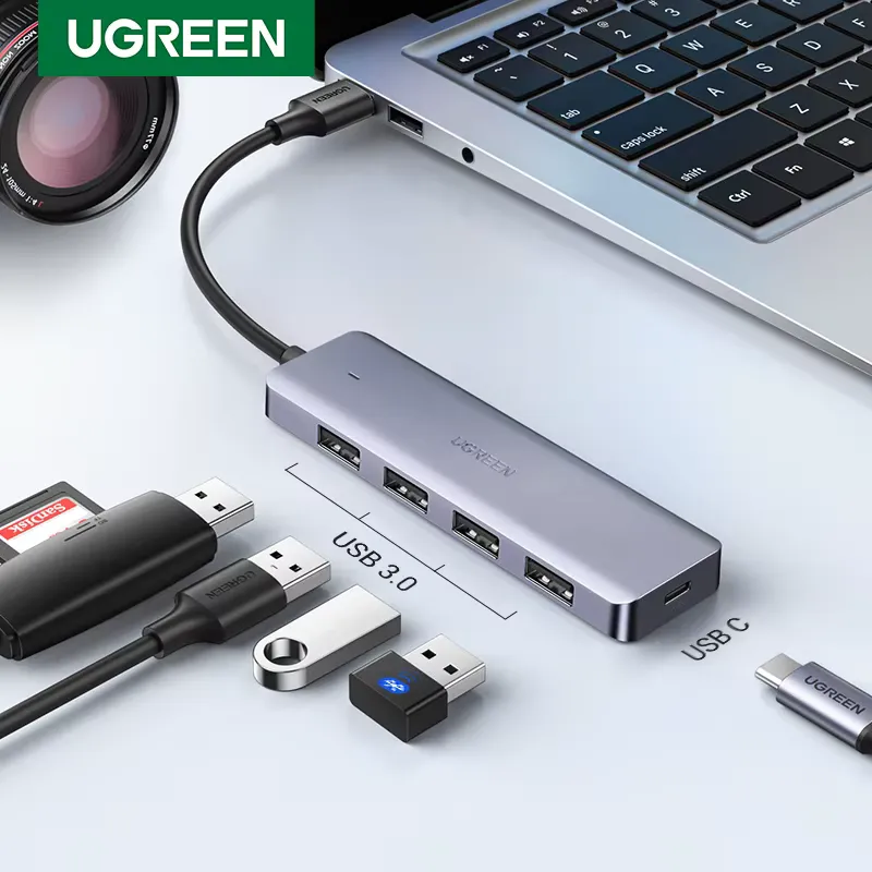 Ugreen Hub USB 3.0 - 4 Portas USB-A 5Gbps