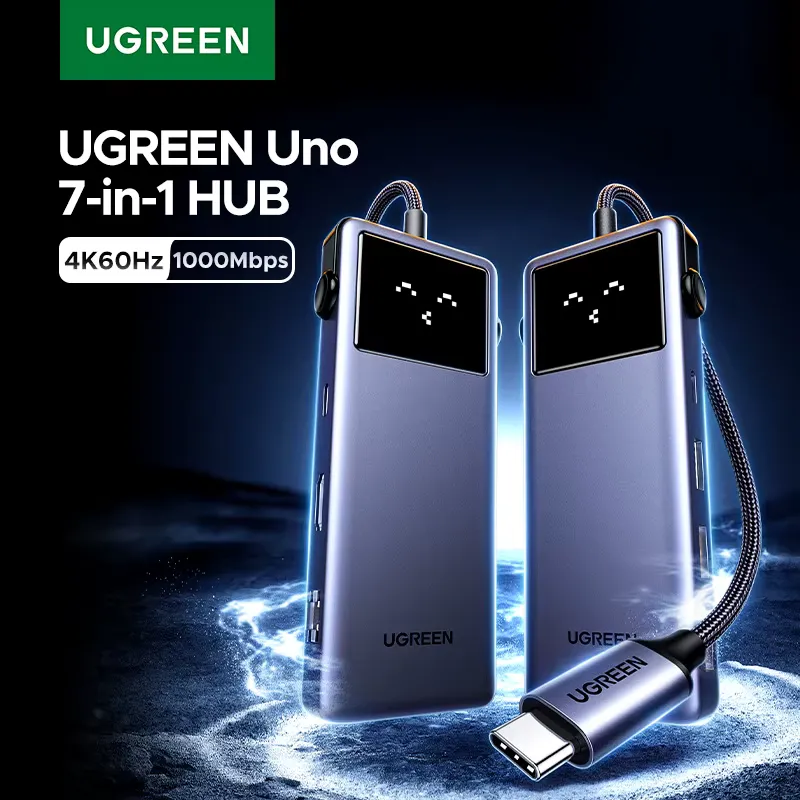 Ugreen Hub USB-C 4K60Hz HDMI RJ45 PD 100W