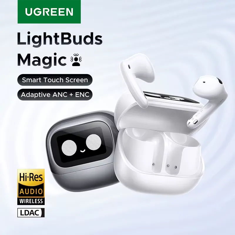 Ugreen Lightbuds Fone Sem Fio com ANC e Tela LCD