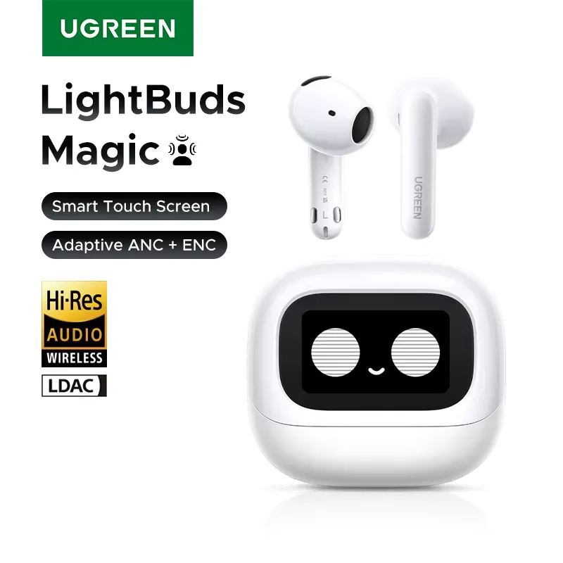 Ugreen Lightbuds Fone Sem Fio com ANC e Tela LCD