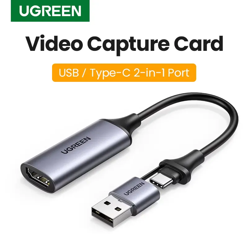 Ugreen Placa de Captura de Vídeo 4K HDMI USB-C