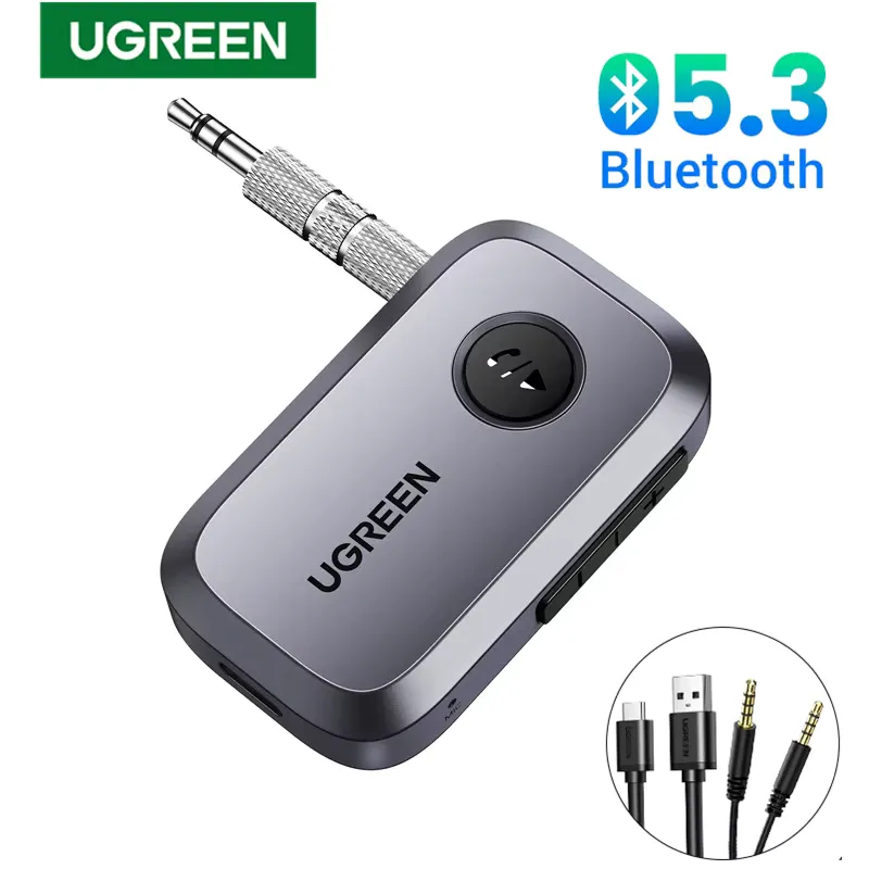 Ugreen Receptor Bluetooth 5.3 Adaptador Carro 3.5mm