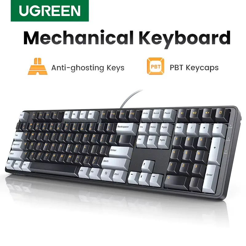Ugreen Teclado Mecânico com Fio 108 Teclas PBT