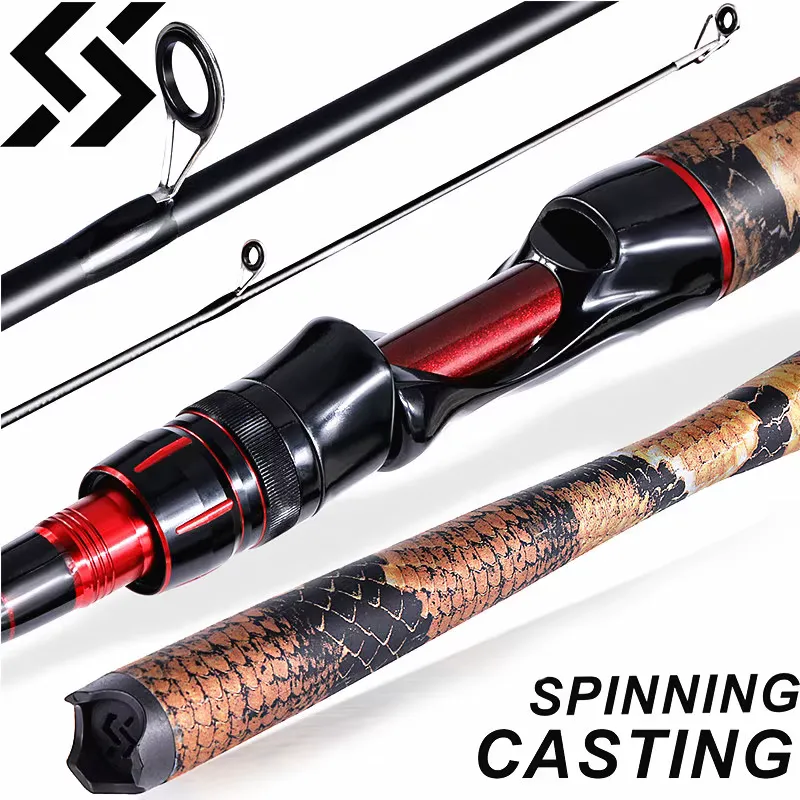Sougayilang Vara de Pesca Carbono 1.98m Ultra Leve