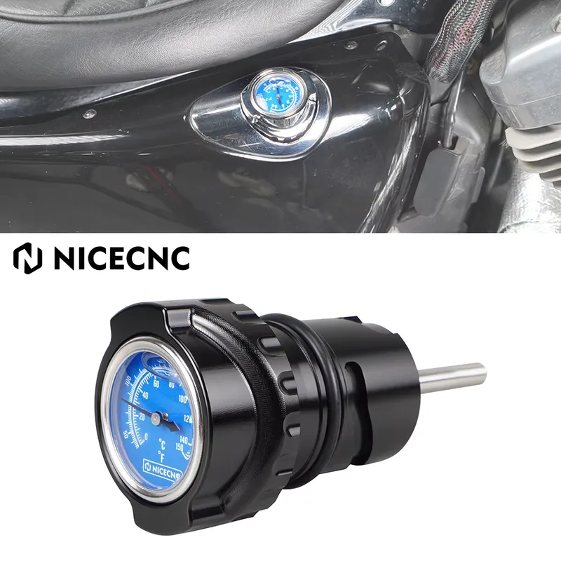 Nicecnc Vareta de Óleo com Termômetro para Harley Sportster