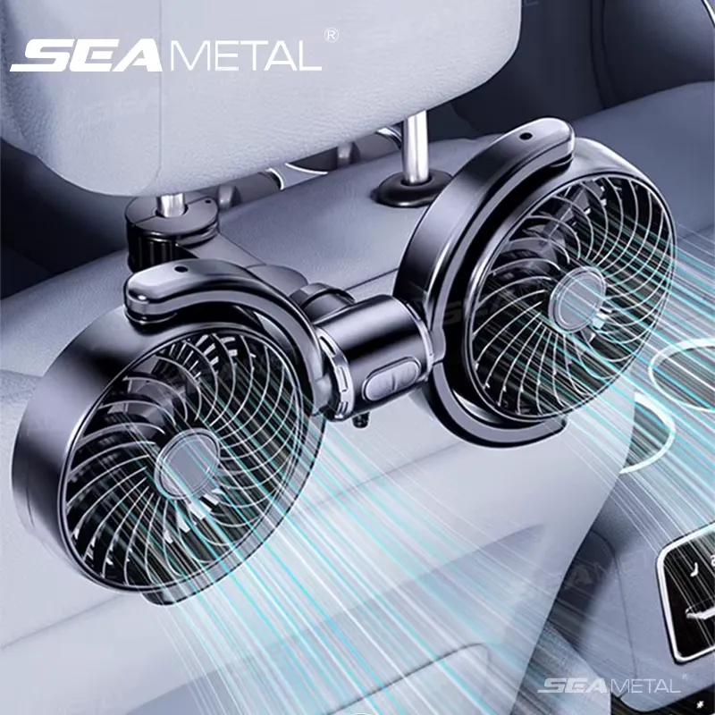 SEAMETAL Ventilador para Carro com Encosto de Cabeça