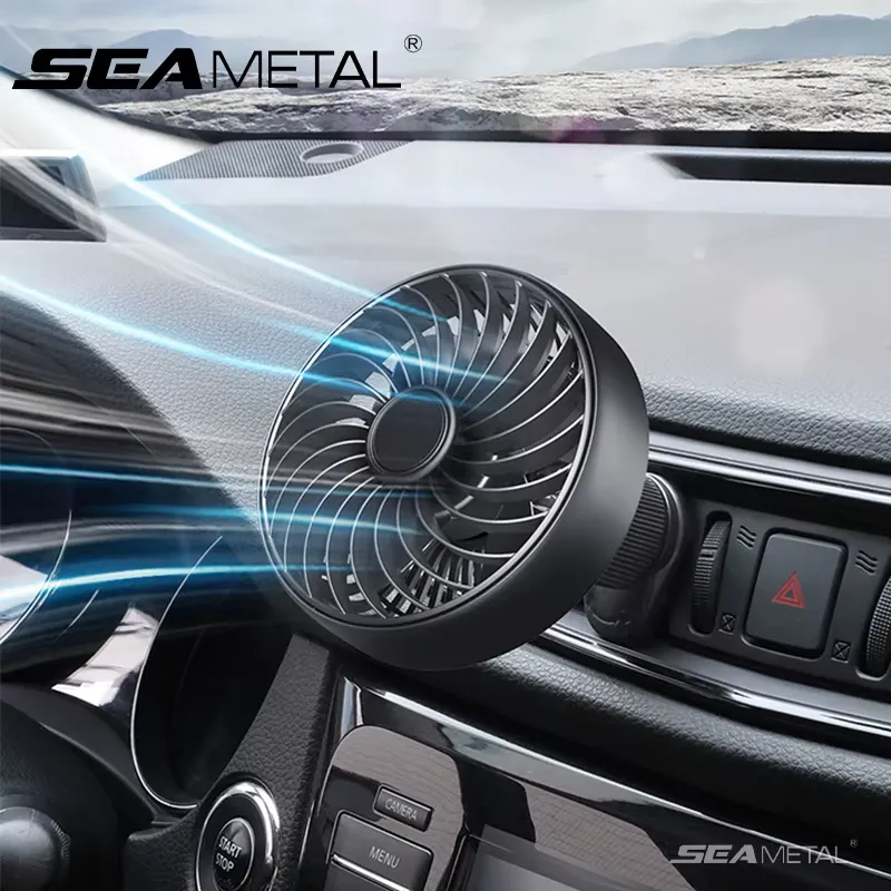 SEAMETAL Ventilador USB para Carro 3 Velocidades