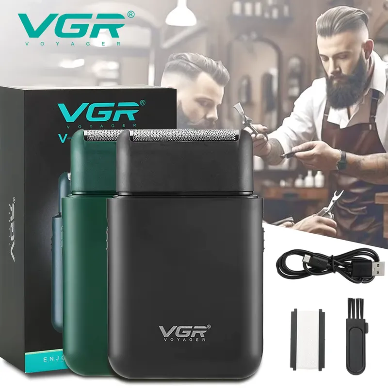 VGR Aparador de Barba Sem Fio V-390 Mini - Recarga Rápida