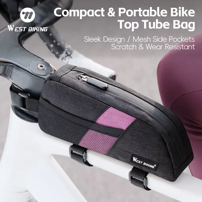 West Biking Bolsa de Quadro 0.9L Portátil e Resistente