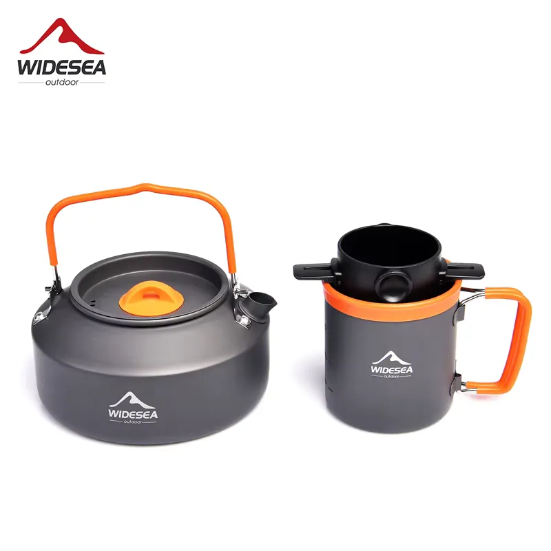 Widesea Kit Camping Café Chaleira Caneca Filtro