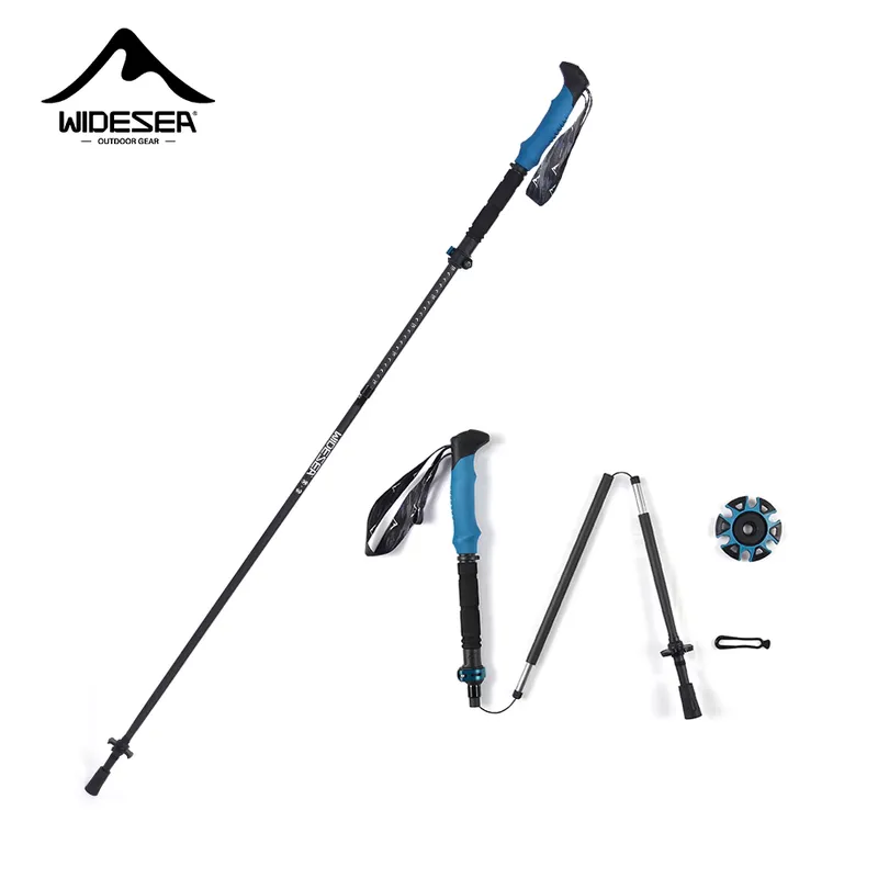Widesea Pólo de Trekking Fibra de Carbono Ultra Leve