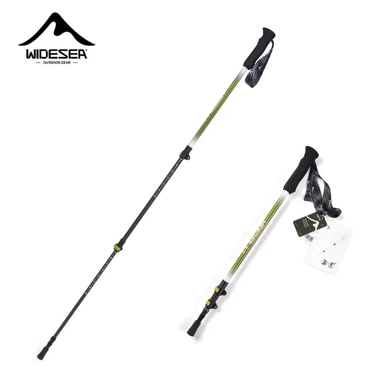 Widesea Pólo de Trekking Telescópico Carbono 3 Seções