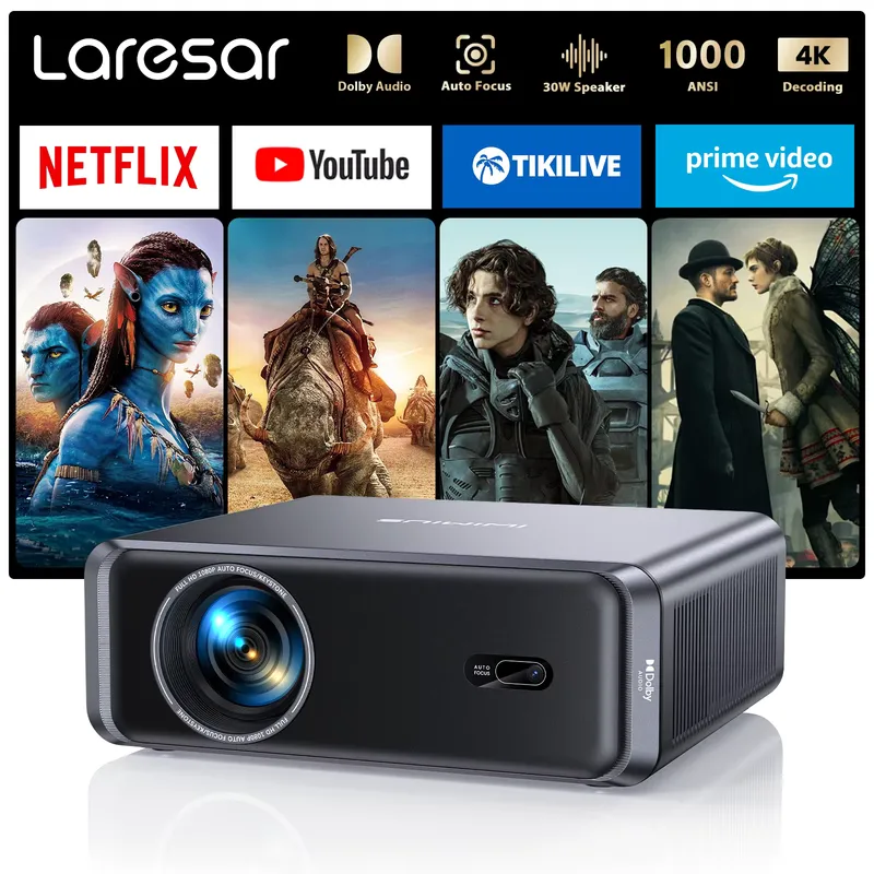 WIMIUS Projetor 4K 1000ANSI com Foco Automático e WiFi6
