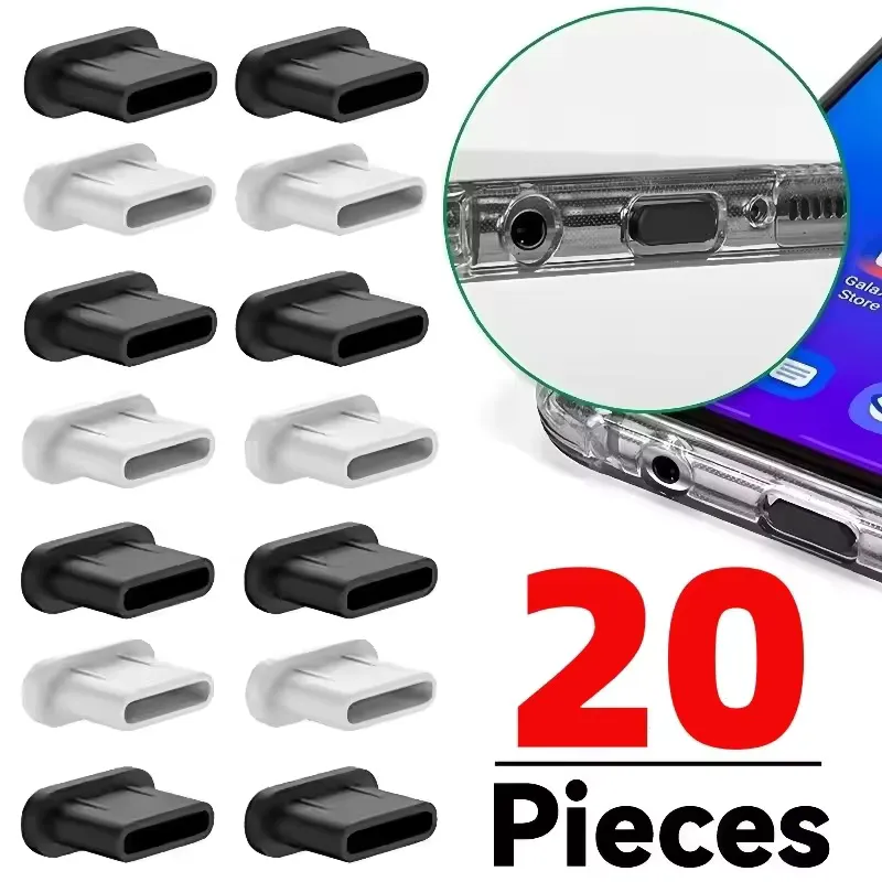 Xiaomi Protetor Silicone Porta USB-C Anti-Poeira iPhone Samsung