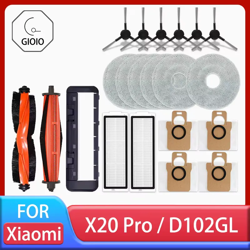 Xiaomi Robô Aspirador X20 Pro: Kit de Peças e Acessórios